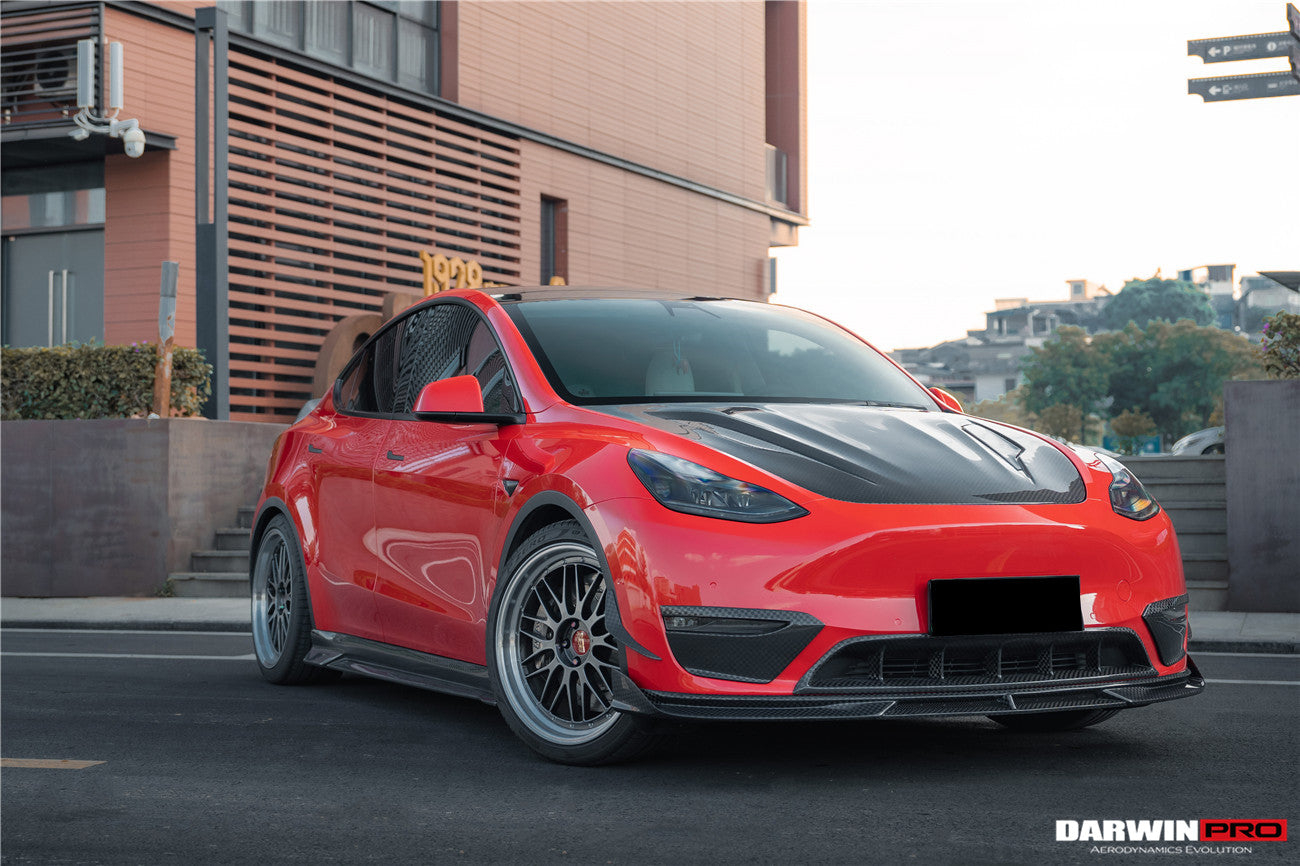 2020 - 2023 Tesla Model Y IMP Performance Carbon Fiber Front  Bumper Canards