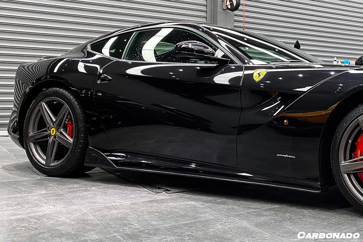 2012 - 2017 Ferrari F12 Berlinetta DC Style Carbon Fiber Side Skirts