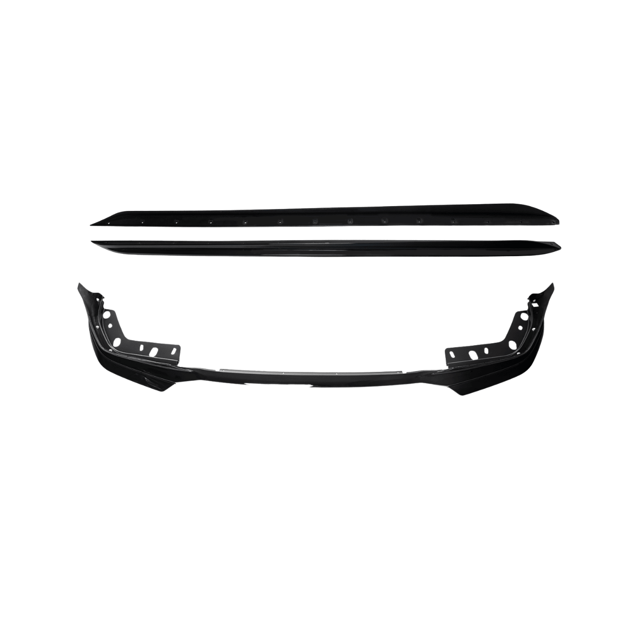 BMW G20 G28 3 Series M Sport EOS Style Gloss Black Front Lip Splitter Side Skirts Kit 2019-Up