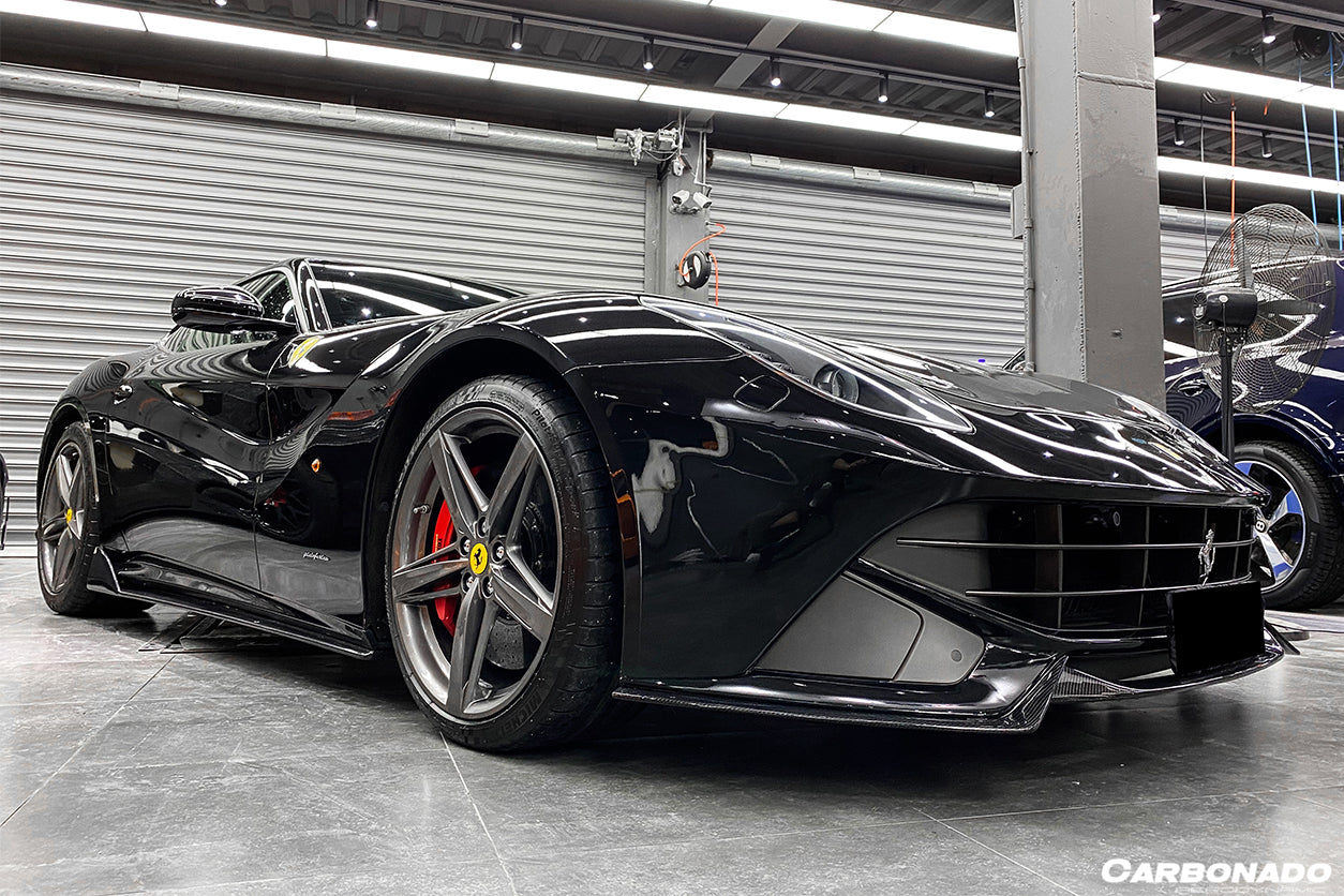 2012 - 2017 Ferrari F12 Berlinetta RS Style Carbon Fiber Front Lip