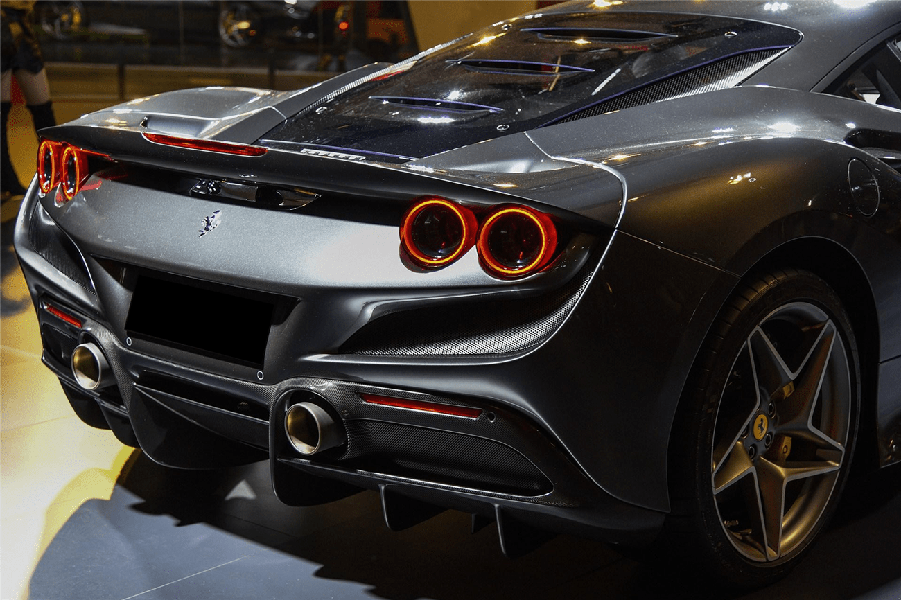 2019 - 2024 Ferrari F8 OEM Style Dry Carbon Fiber Rear Diffuser Lip