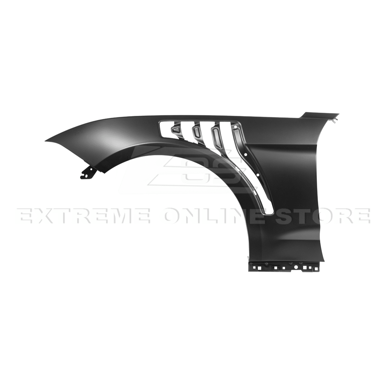 Mustang S550 GTD Style Primed Black Front Side Vented Fenders 2018-2023