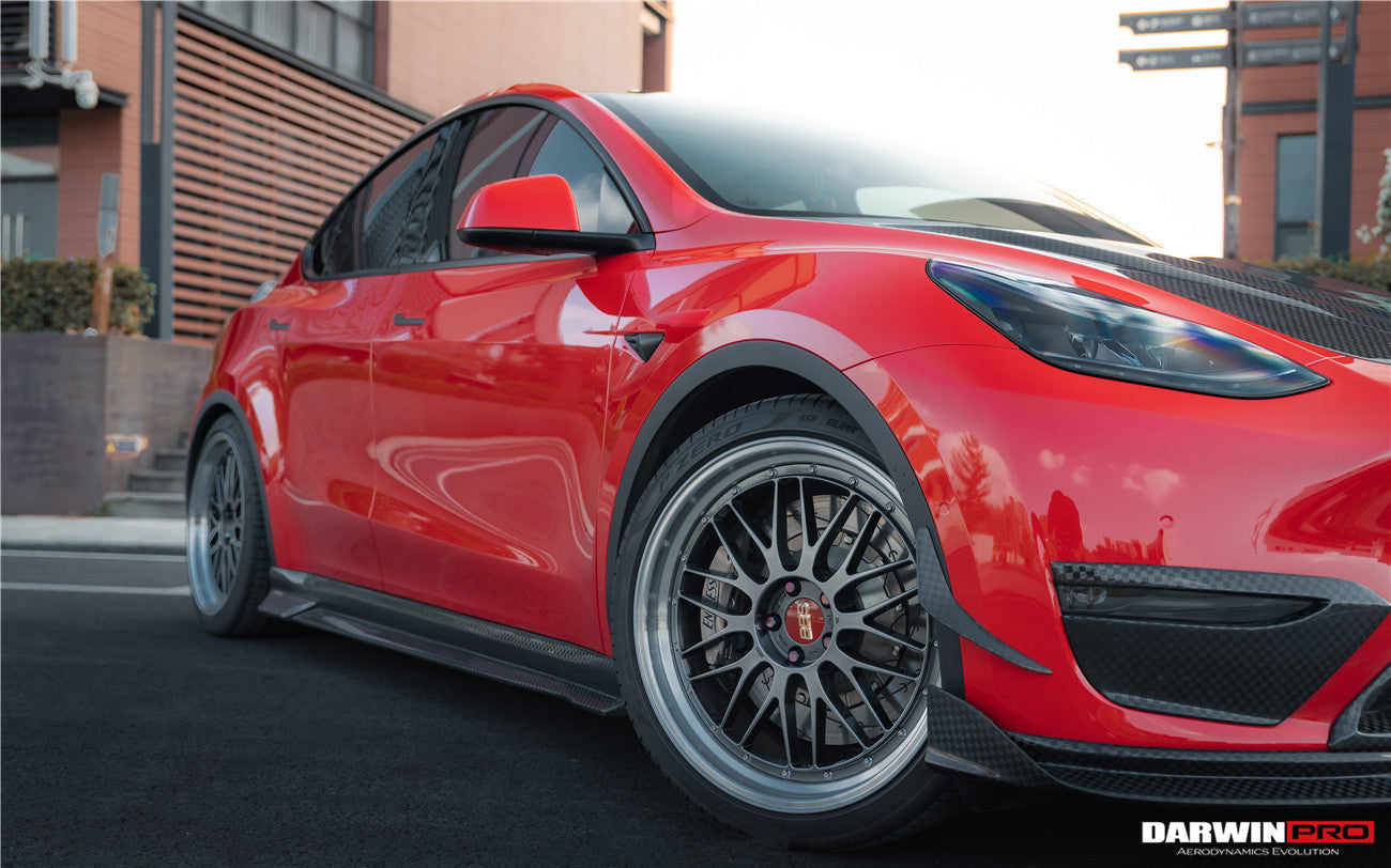 2020 - 2023 Tesla Model Y IMP Performance Carbon Fiber Front  Bumper Canards