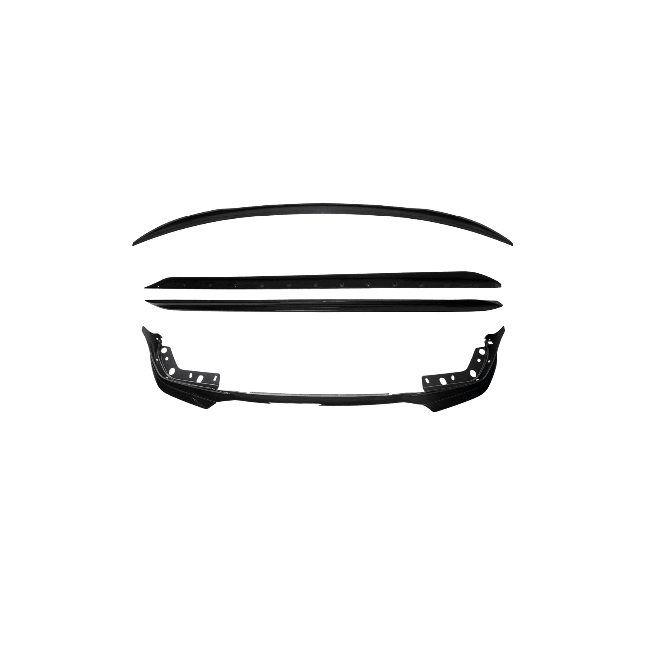 BMW G20 G28 3 Series M Sport EOS Style Gloss Black Front Lip Side Skirts Rear Spoiler Kit 2019-Up