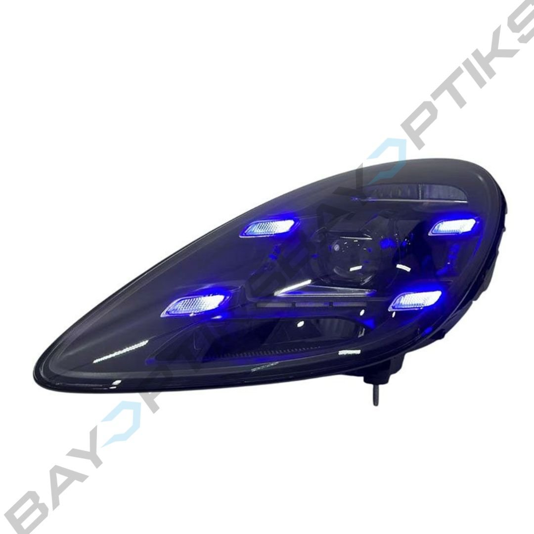 Porsche 982 718 Cayman Yellow White Switchable LED Front Lights 2017-2024