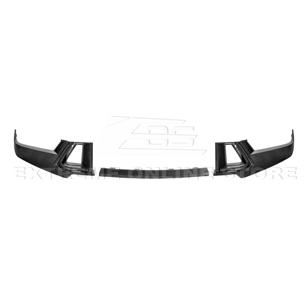 Ford Mustang S650 Dark Horse Factory Style Dry Carbon Fiber Front Upper Lower Side Grille Trim Inserts 2024-Present