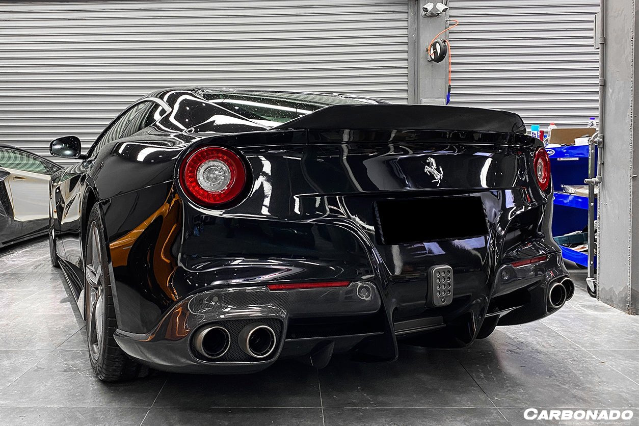 2012 - 2017 Ferrari F12 Berlinetta RS Style Carbon Fiber Rear Diffuser