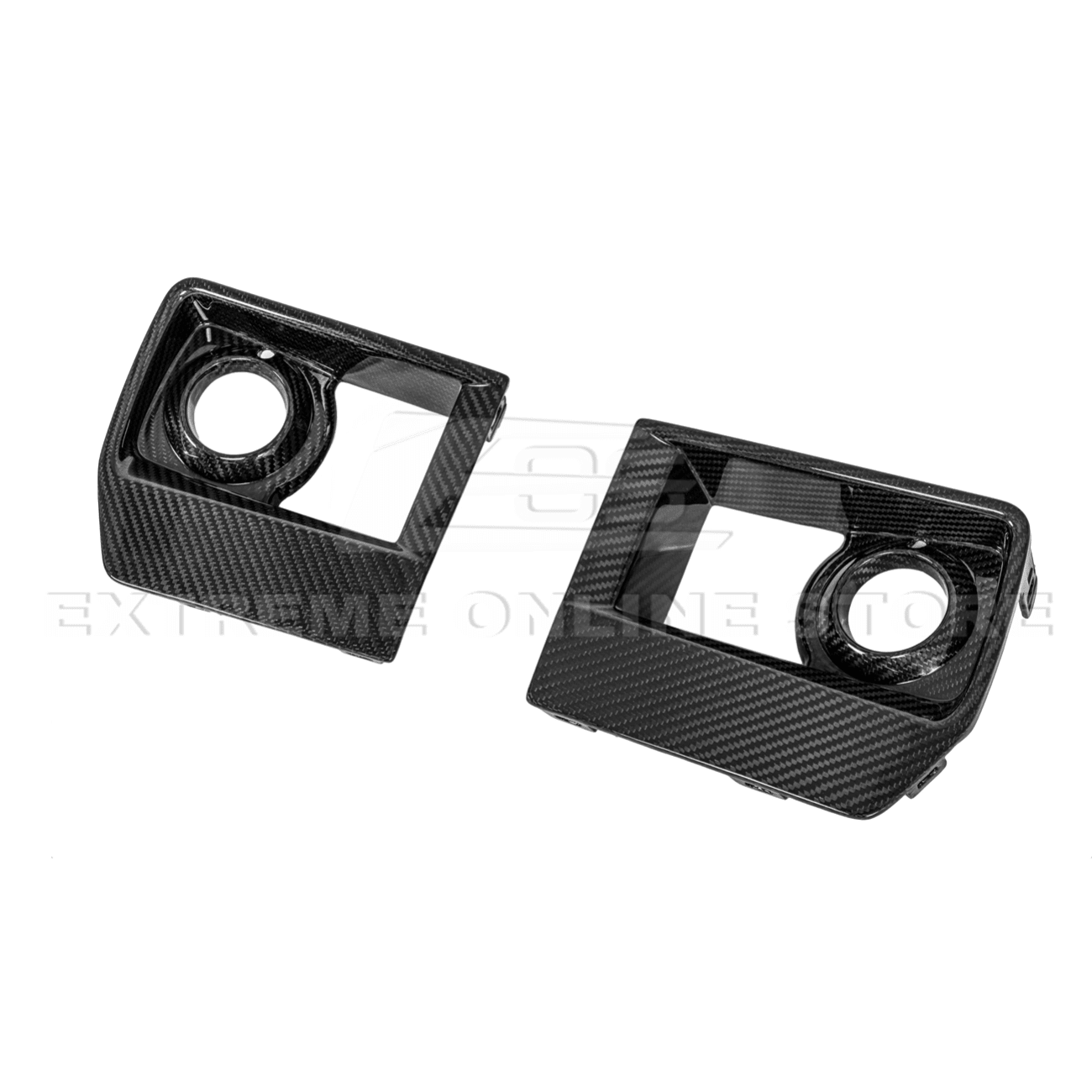 Cadillac CTS-V Sigma II Carbon Package Style Dry Carbon Fiber Front Fog Light Covers 2009-2015