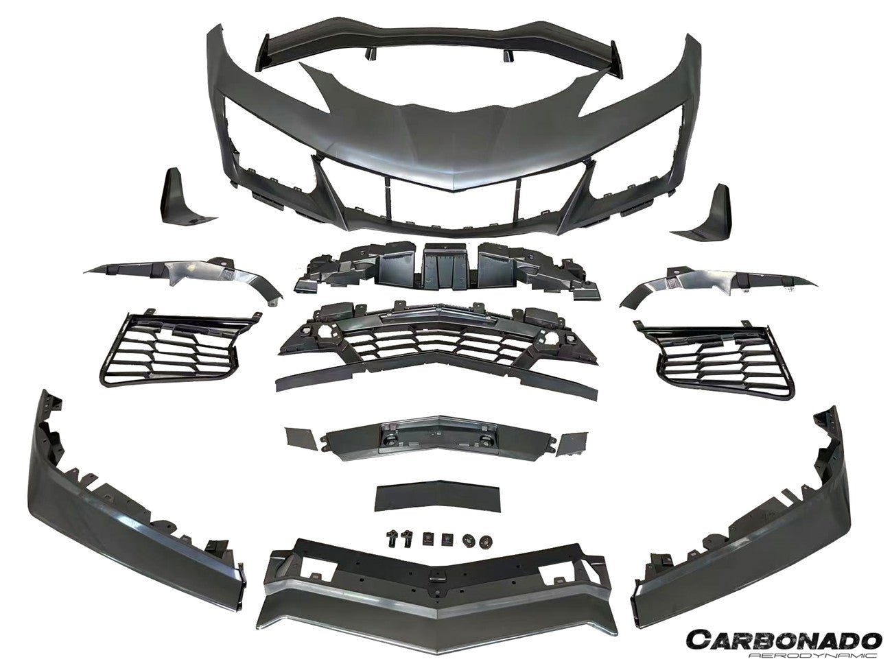 Chevrolet Corvette C8 Stingray Z06 Style Polypropylene Front Bumper 2020-2026