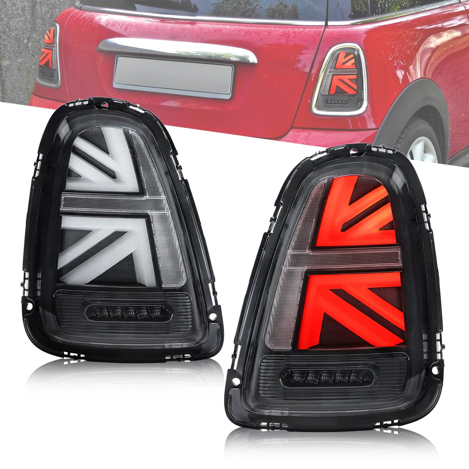 BMW Mini Cooper [Hatch] R56 R57 R58 R59 Union Jack Rear Lamps LED Taillights 2007 - 2015