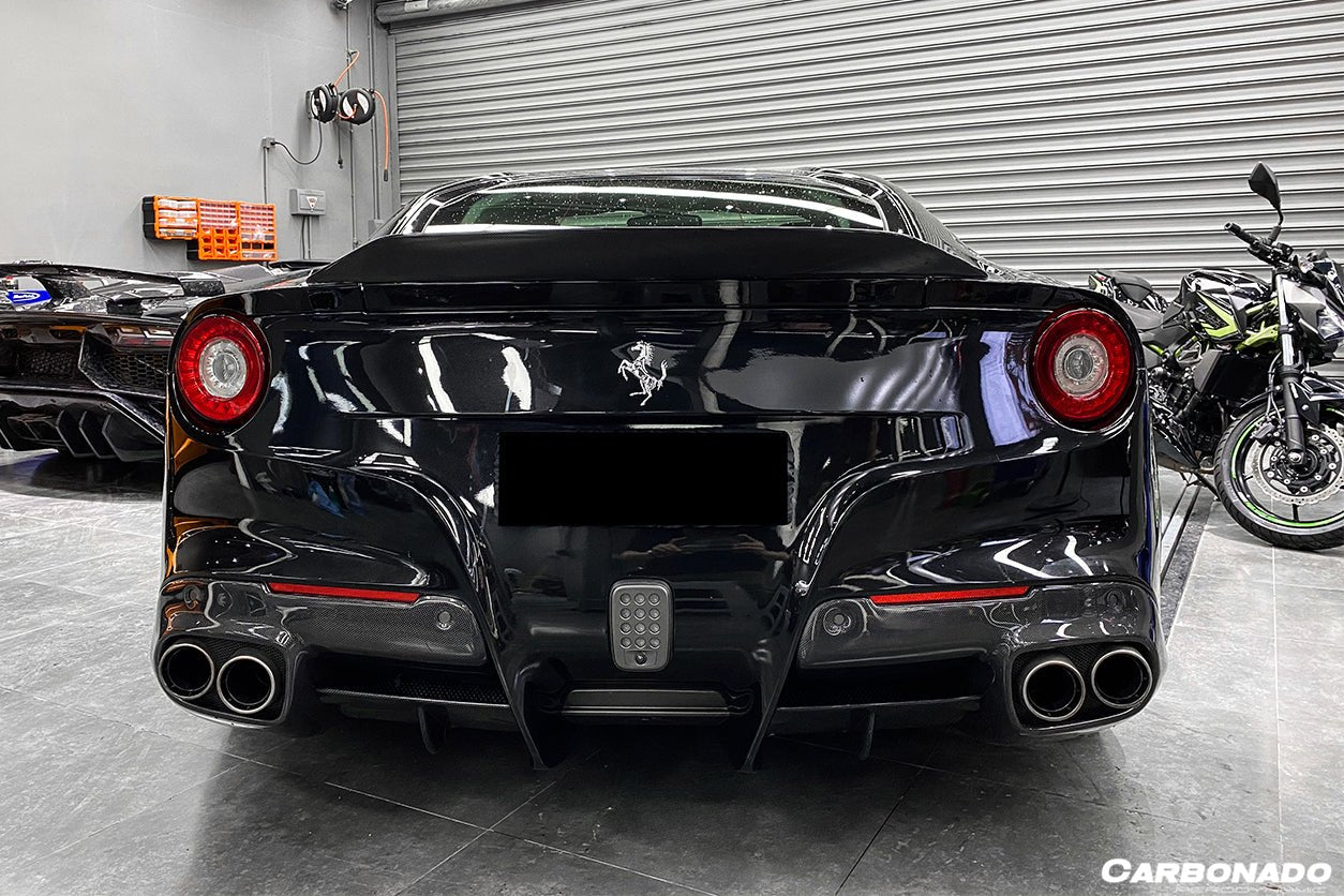 2012 - 2017 Ferrari F12 Berlinetta RS Style Carbon Fiber Rear Diffuser
