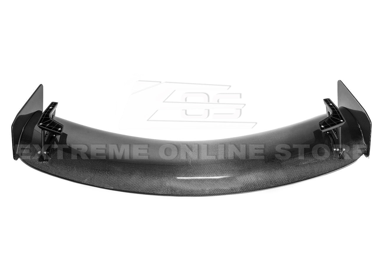 Ford Mustang S550 GT500 Track Pack Style Dry Carbon Fiber Rear High Wing Spoiler 2015-2023