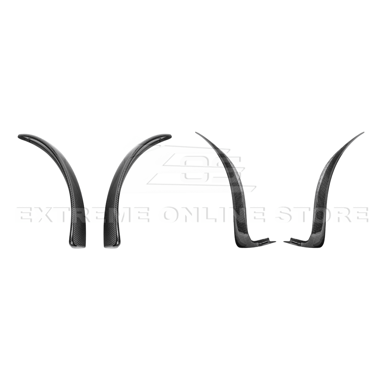 Corvette C6 Z06 ZR1 Dry Carbon Fiber Splash Guard Mud Flaps 2005-2013