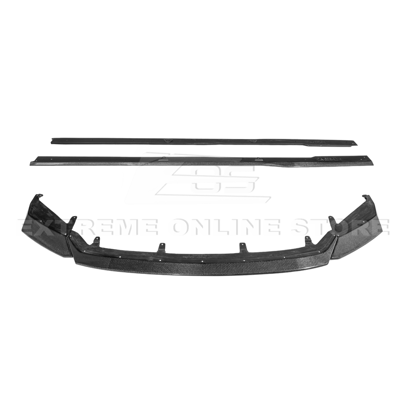 Lexus IS Series XE40 Novel Style Carbon Fiber Front Lip Splitter Side Skirts Kit 2021-Up