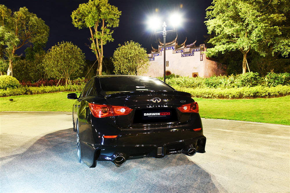 2014 - 2017 Infiniti Q50 Sedan EAU ROUGE Style Rear Bumper