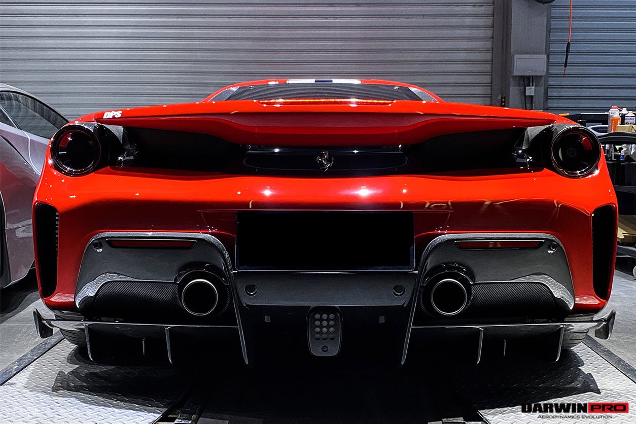 2018 - 2022 Ferrari 488 Pista Rear Bumper With Upper Shell (Not including Diffuser)