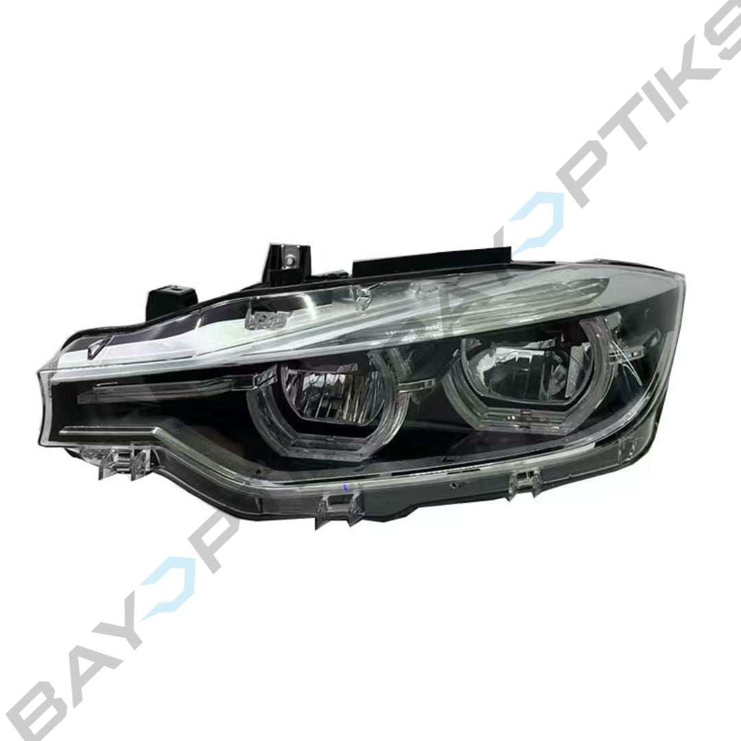 BMW 3 Series F30 OEM Chrome LCI Style Tri-Color Headlights 2013-2018