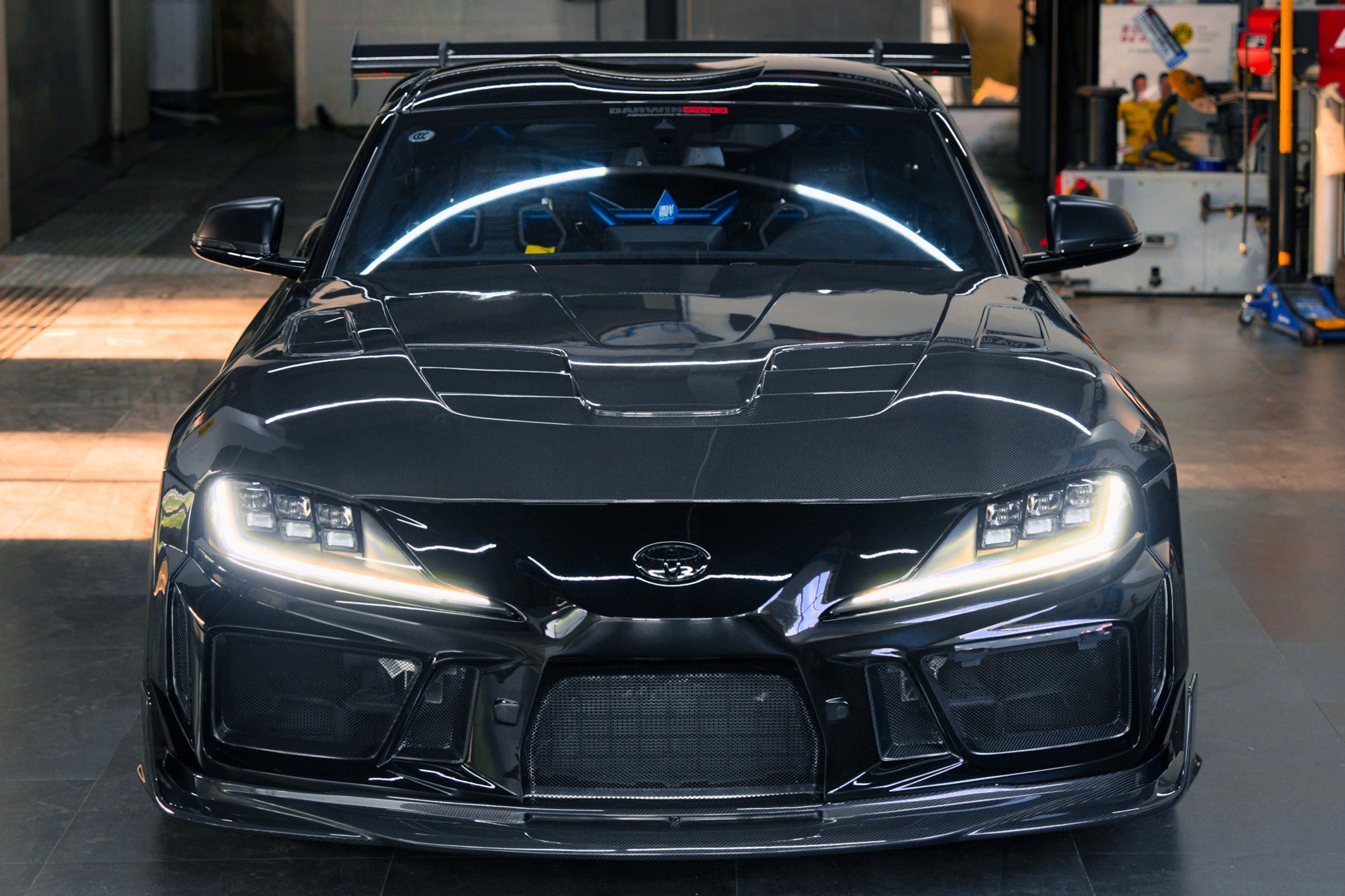 2019 - 2025 Toyota GR Supra (J29 & DB) A90 A91 BKSSII Style Partial Carbon Fiber Front Bumper