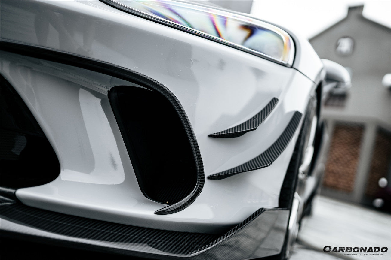 2020 - 2023 McLaren GT WP Style Dry Carbon Fiber Front Bumper Canards