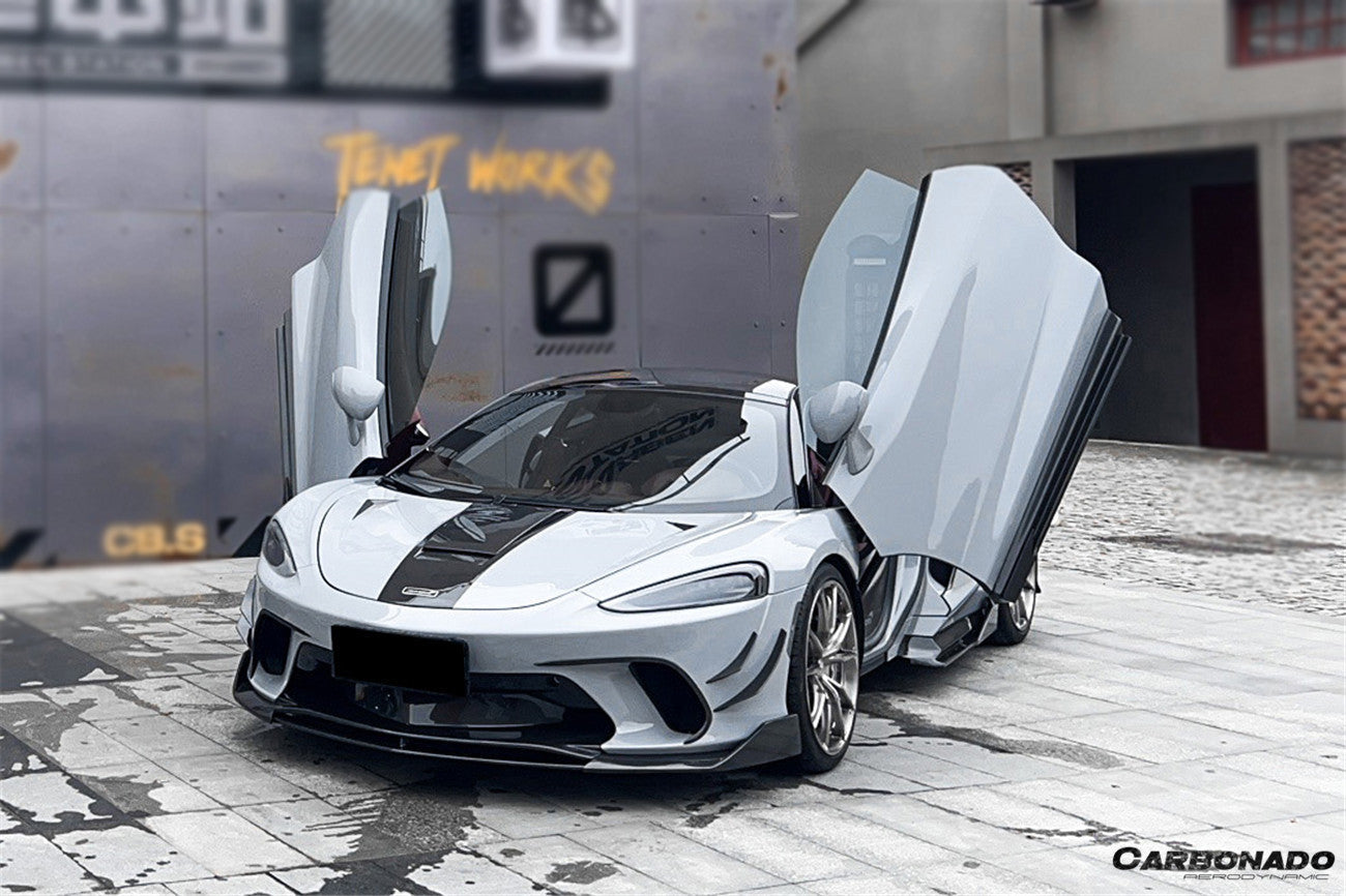 2020 - 2023 McLaren GT WP Style DRY Carbon Fiber Front Bumper Air Vents