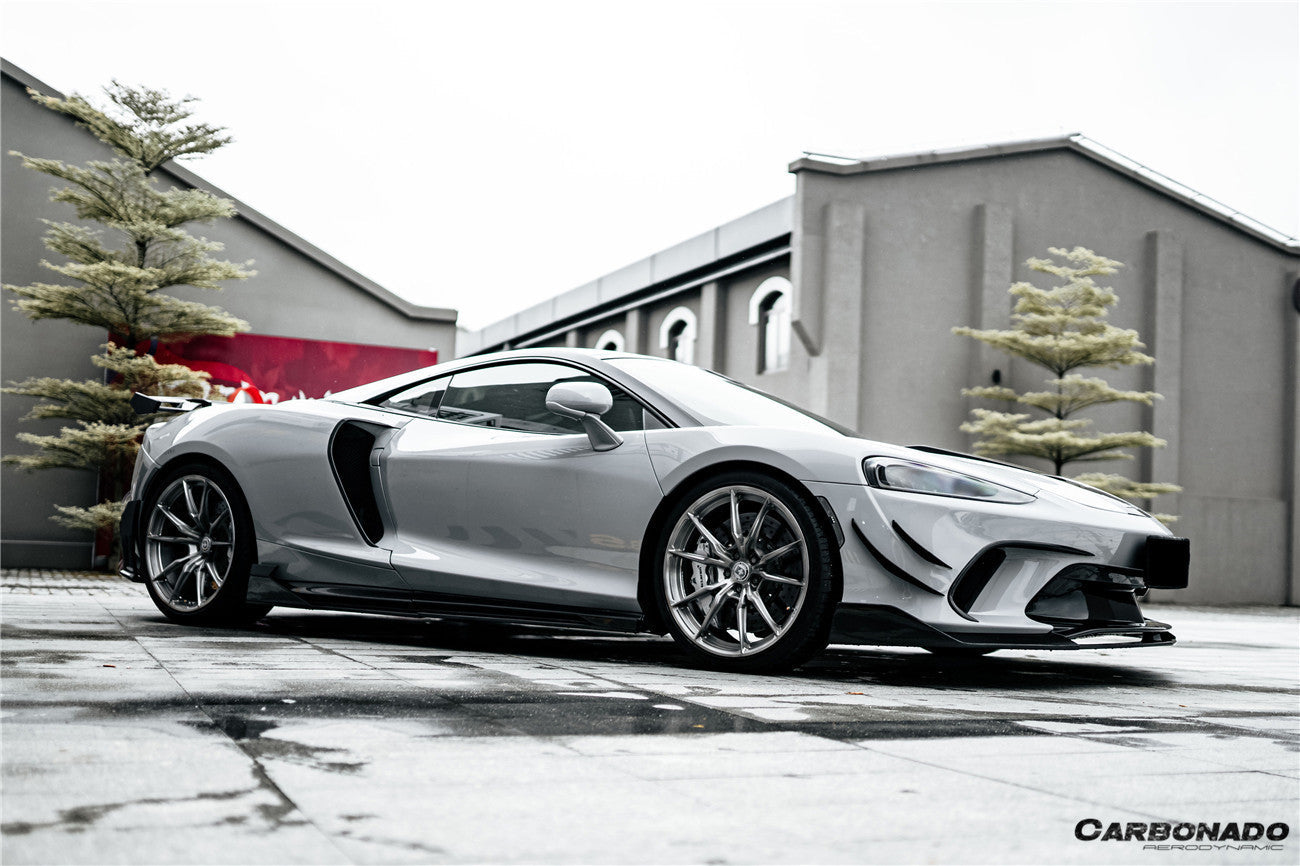 2020 - 2023 McLaren GT WP Style Dry Carbon Fiber Front Bumper Canards