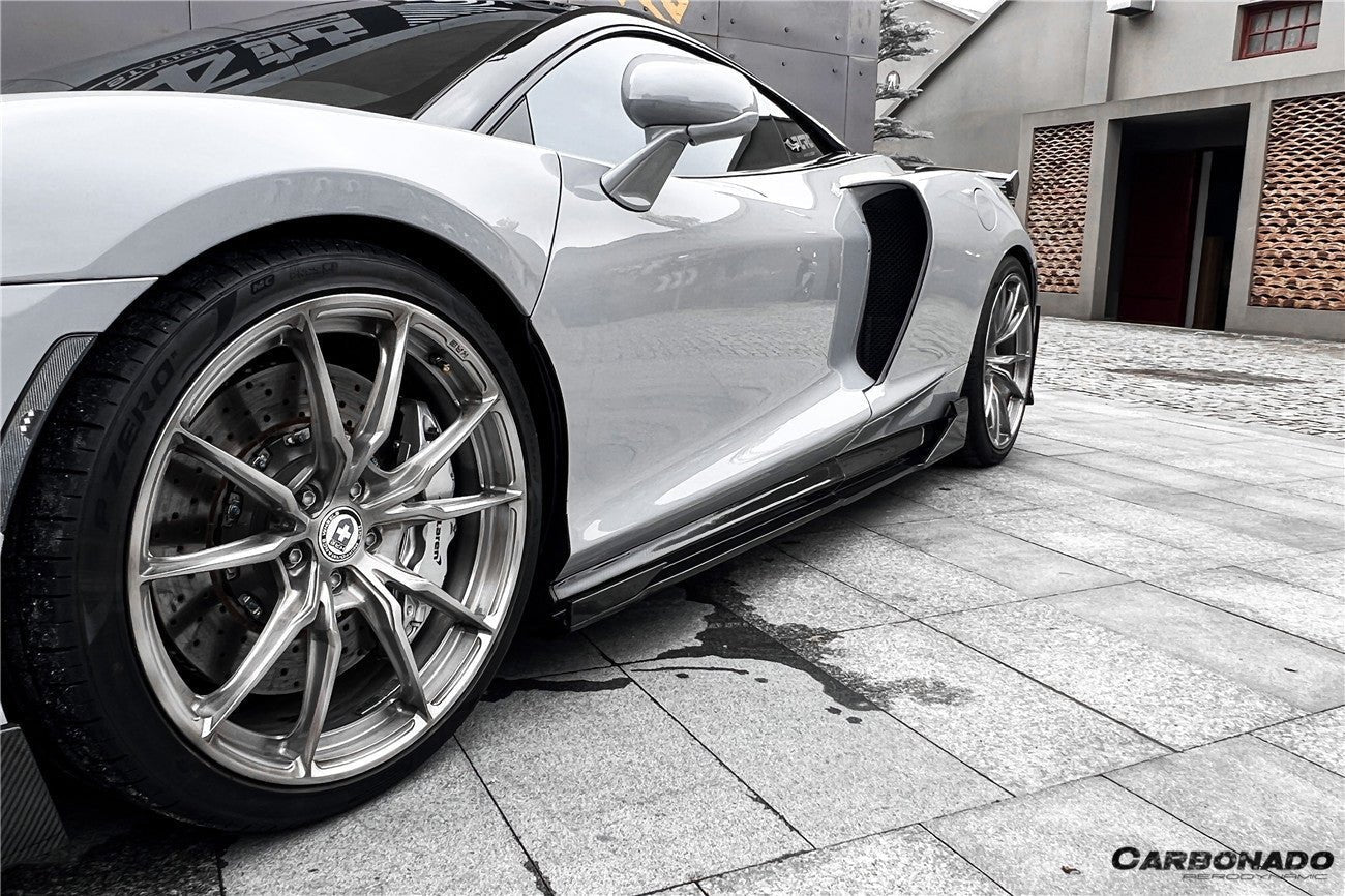 2020 - 2023 McLaren GT WP Style Dry Carbon Fiber Side Skirts