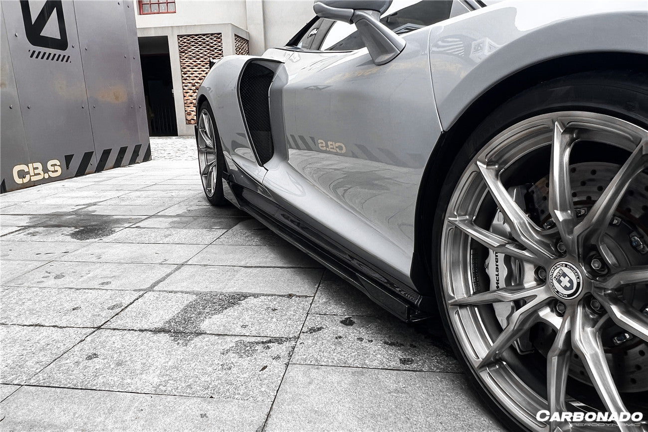 2020 - 2023 McLaren GT WP Style Dry Carbon Fiber Side Skirts