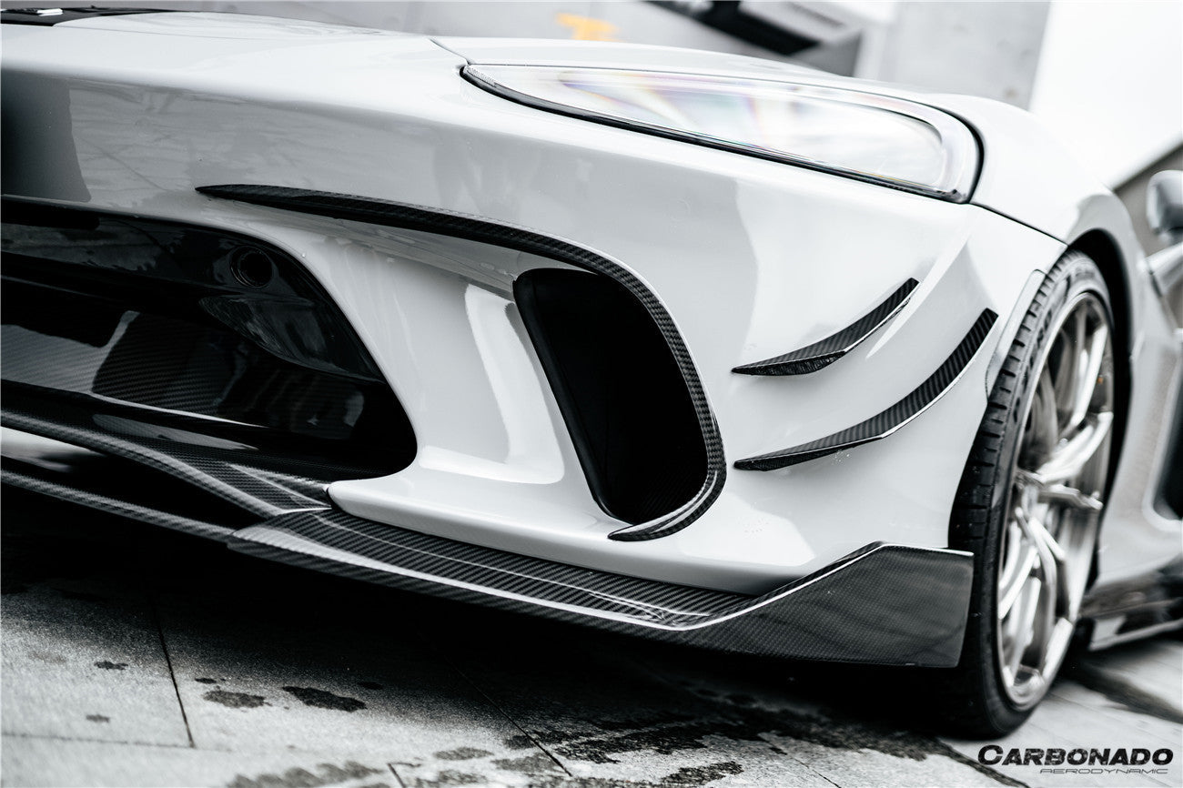 2020 - 2023 McLaren GT WP Style Dry Carbon Fiber Front Bumper Canards