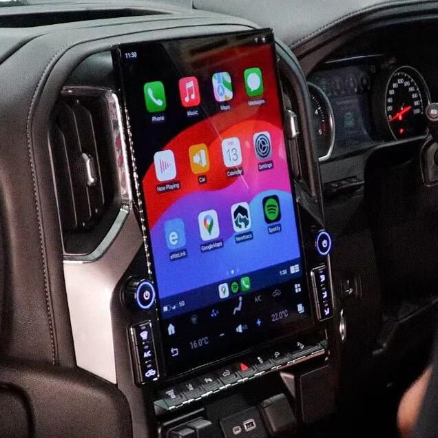 Chevrolet Silverado 15.6 Inch Vertical Touchscreen CarPlay Infotainment System 2019-Up