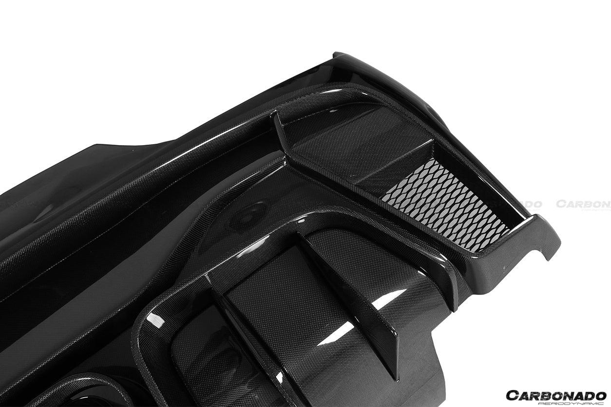 2010 - 2015 Ferrari 458 Italy/Spider VRS Style Rear Bumper W/ Tips