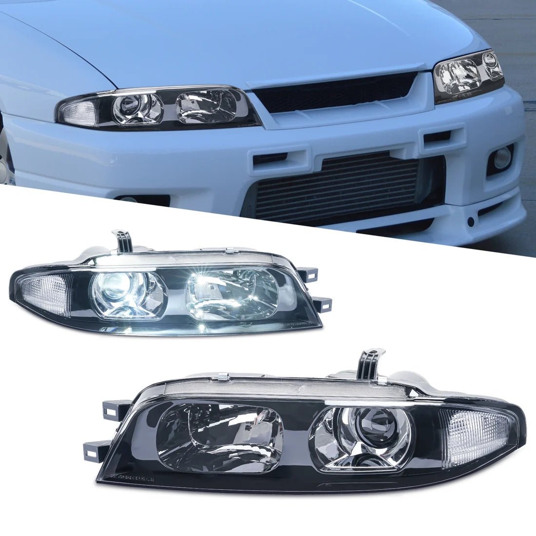 Nissan Skyline R33 GTS GTST GT-R LED Headlights 1993-1998