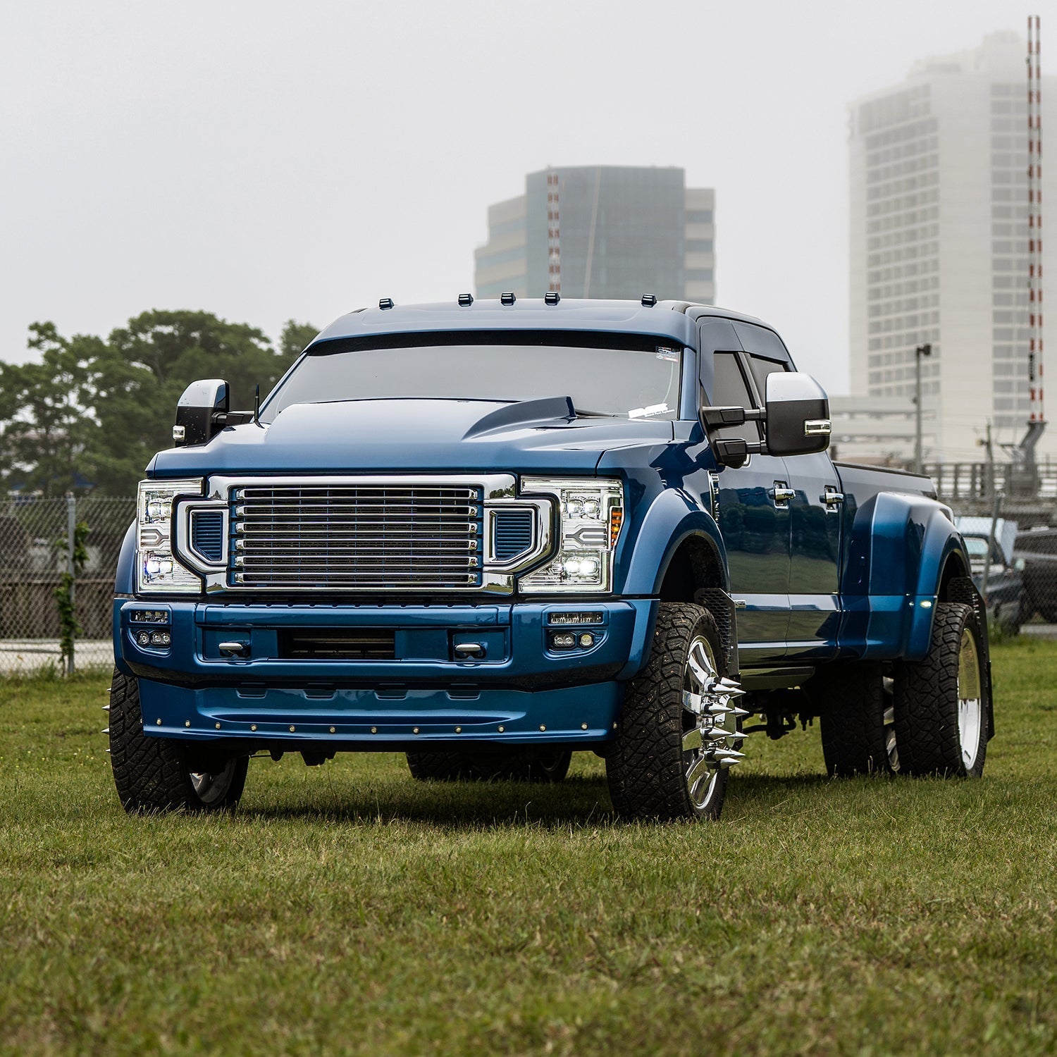 20-22 Ford Super Duty NOVA-Series LED Projector Headlights Chrome | AlphaRex