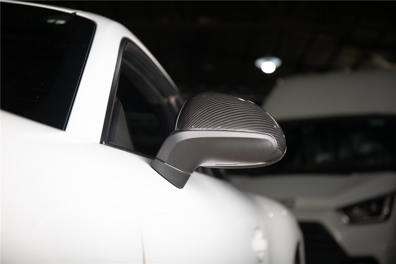 2012-2019 Porsche 911 991.1 991.2 Carrera & 981 Cayman Boxster OEM Style Dry Carbon Fiber Mirror Housing Replacement - Carbonado