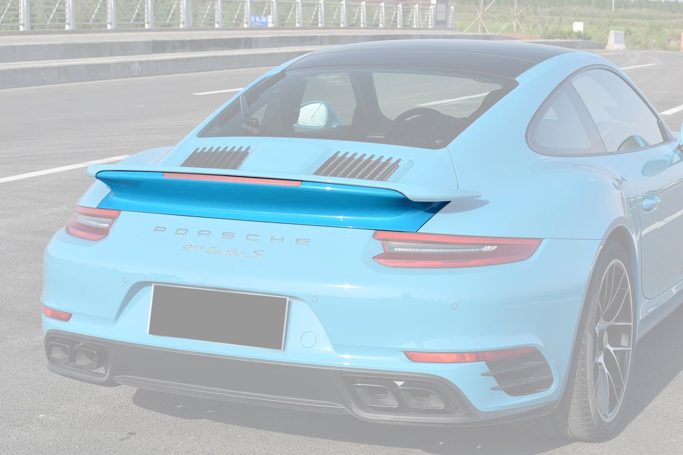 Porsche 911 991.2 Turbo S OEM Down Wing Carbon Fiber Spoiler Base 2016-2019