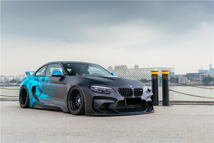 2016-2020 BMW M2 F87 VR Style Partial Carbon Fiber Wide Full Body kit