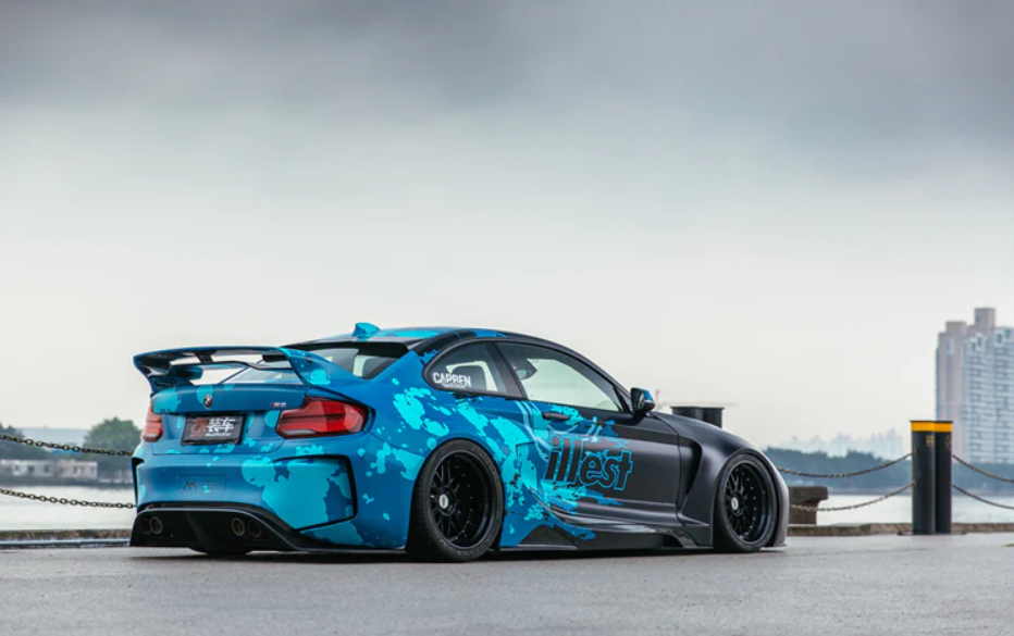 2016-2020 BMW M2 F87 VR Style Partial Carbon Fiber Wide Full Body kit
