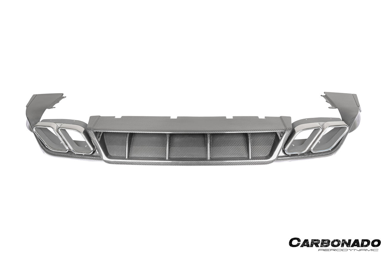 Porsche Cayenne 9Y0 9Y3 MSY Style Dry Carbon Fiber Rear Lip Diffuser 2018-2026