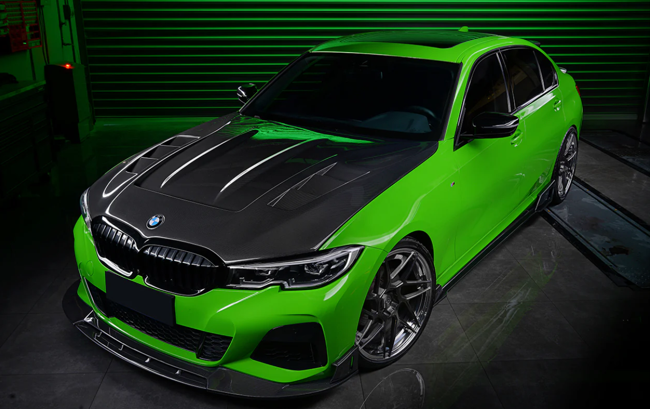 2019-2022 BMW 3 Series G20 Carbon Fiber Side Skirts Under Board
