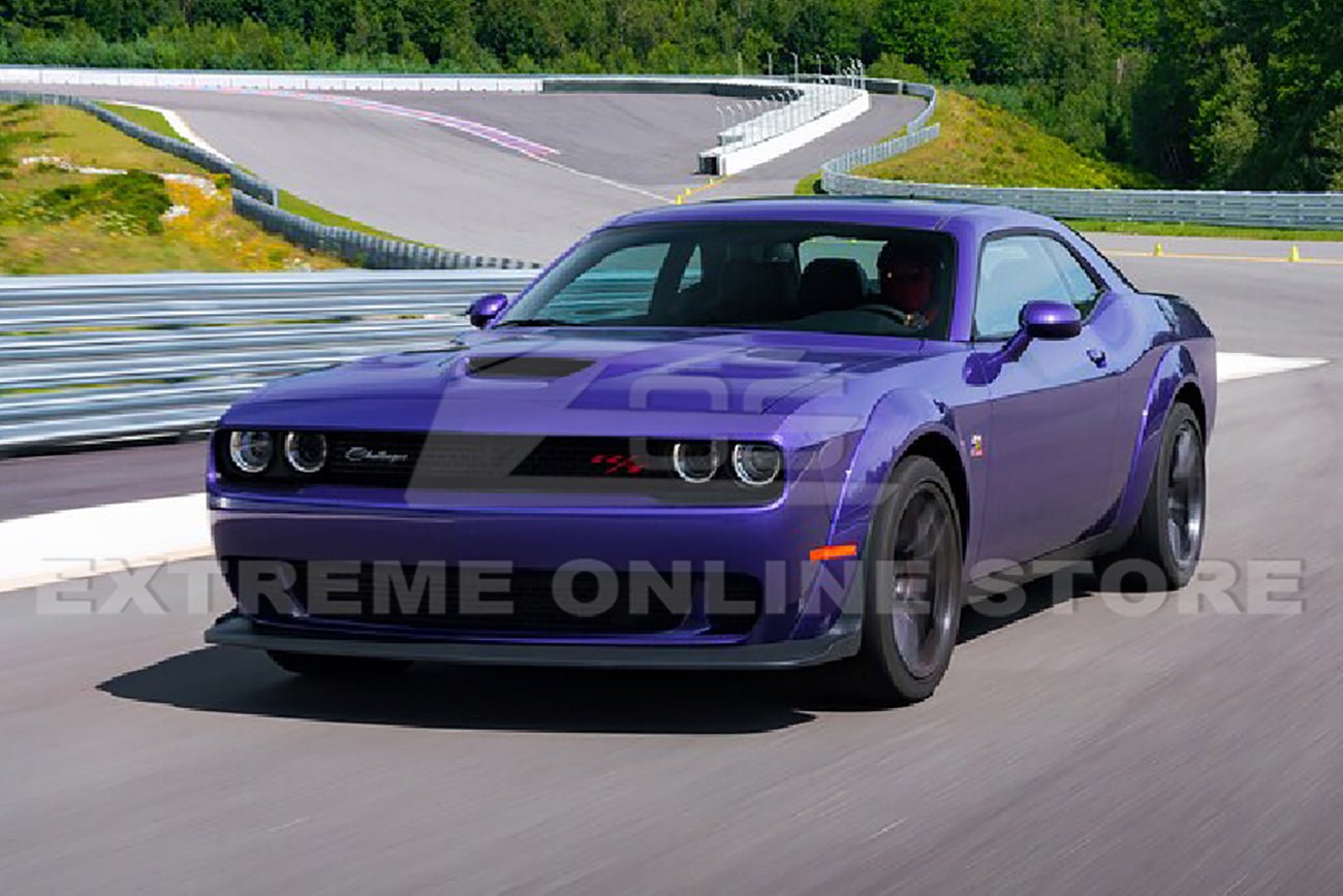 Dodge Challenger LA Demon Widebody Style Flat Black Fender Flares Base Bumper 2015-Up
