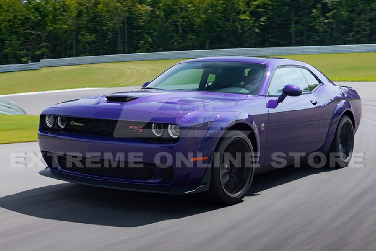 Dodge Challenger LA Demon Widebody Style Flat Black Fender Flares Base Bumper 2015-Up