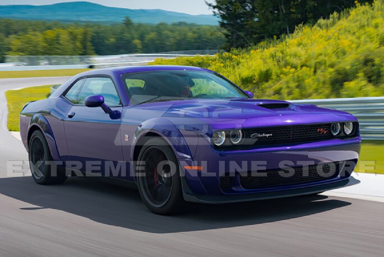 Dodge Challenger LA Demon Widebody Style Flat Black Fender Flares Base Bumper 2015-Up