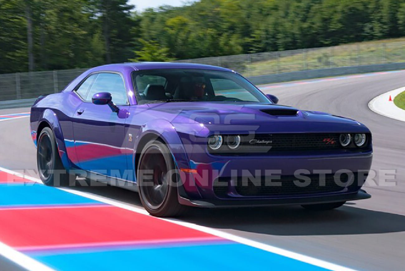 Dodge Challenger LA Demon Widebody Style Flat Black Fender Flares Base Bumper 2015-Up