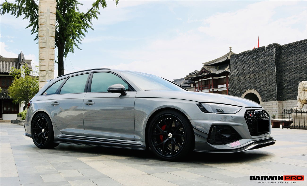 2020 - 2024 Audi RS4 B9.5 BKSS Style Carbon Fiber Front Bumper Canards