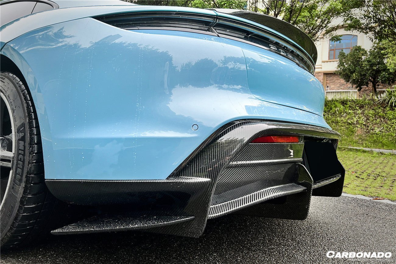 2019 - 2024 Porsche Taycan & 4 & 4S & GTS & TURBO OD Style Rear Diffuser