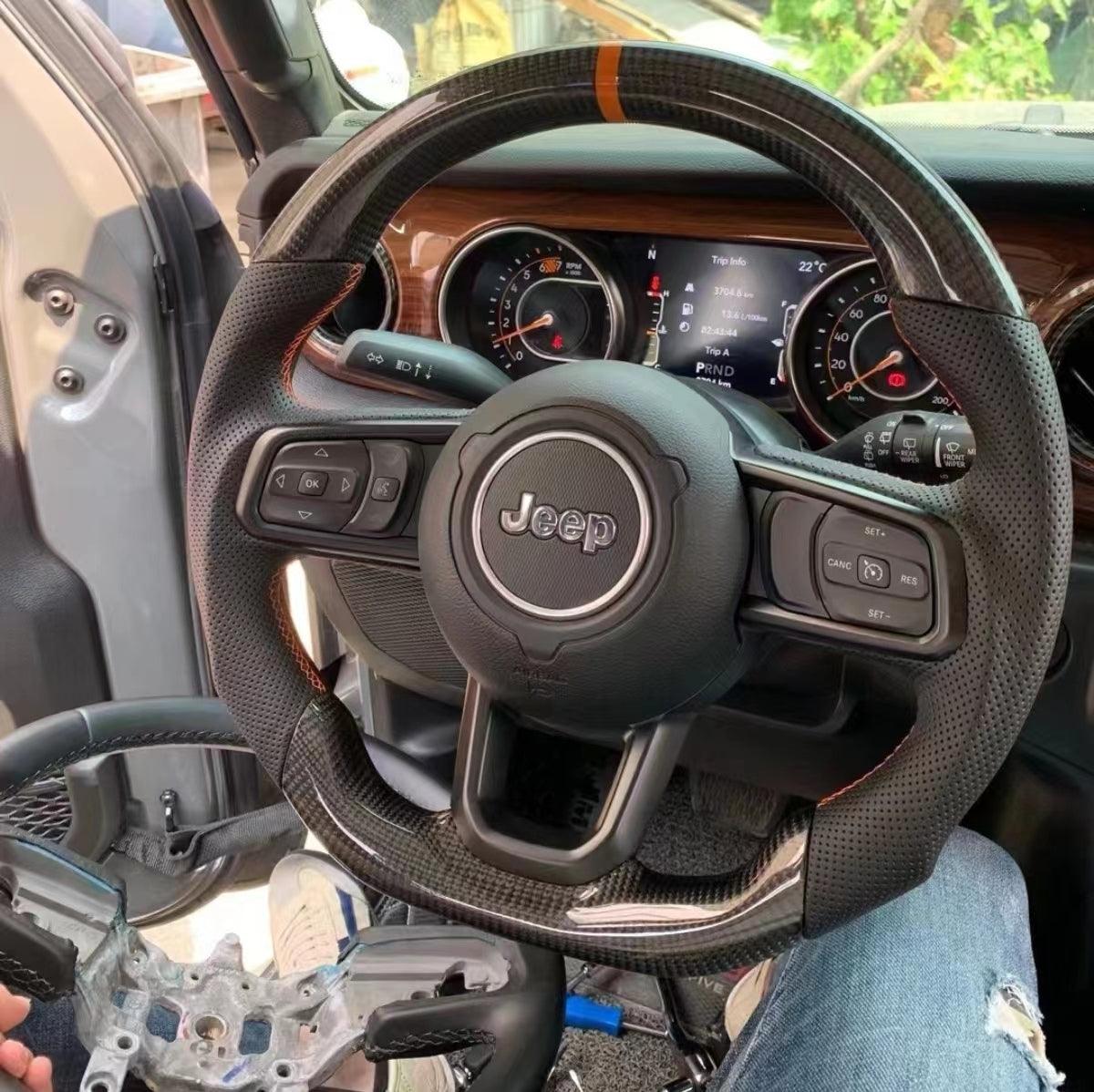 Jeep Gladiator JT Custom Carbon Fiber Steering Wheel 2019-Up