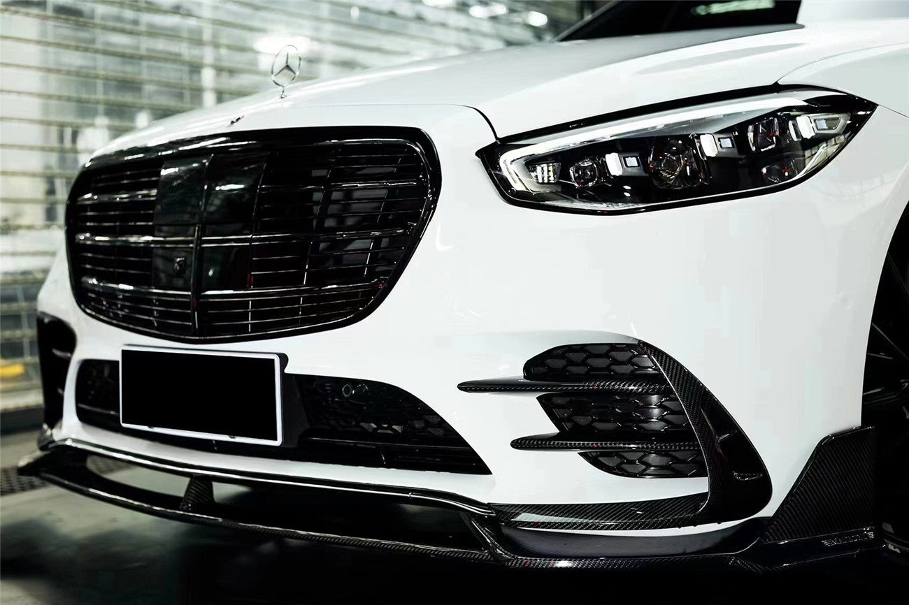 2021 - 2025 Mercedes Benz S Class W223 4Matic Sedan MSY Style Front Bumper Vents