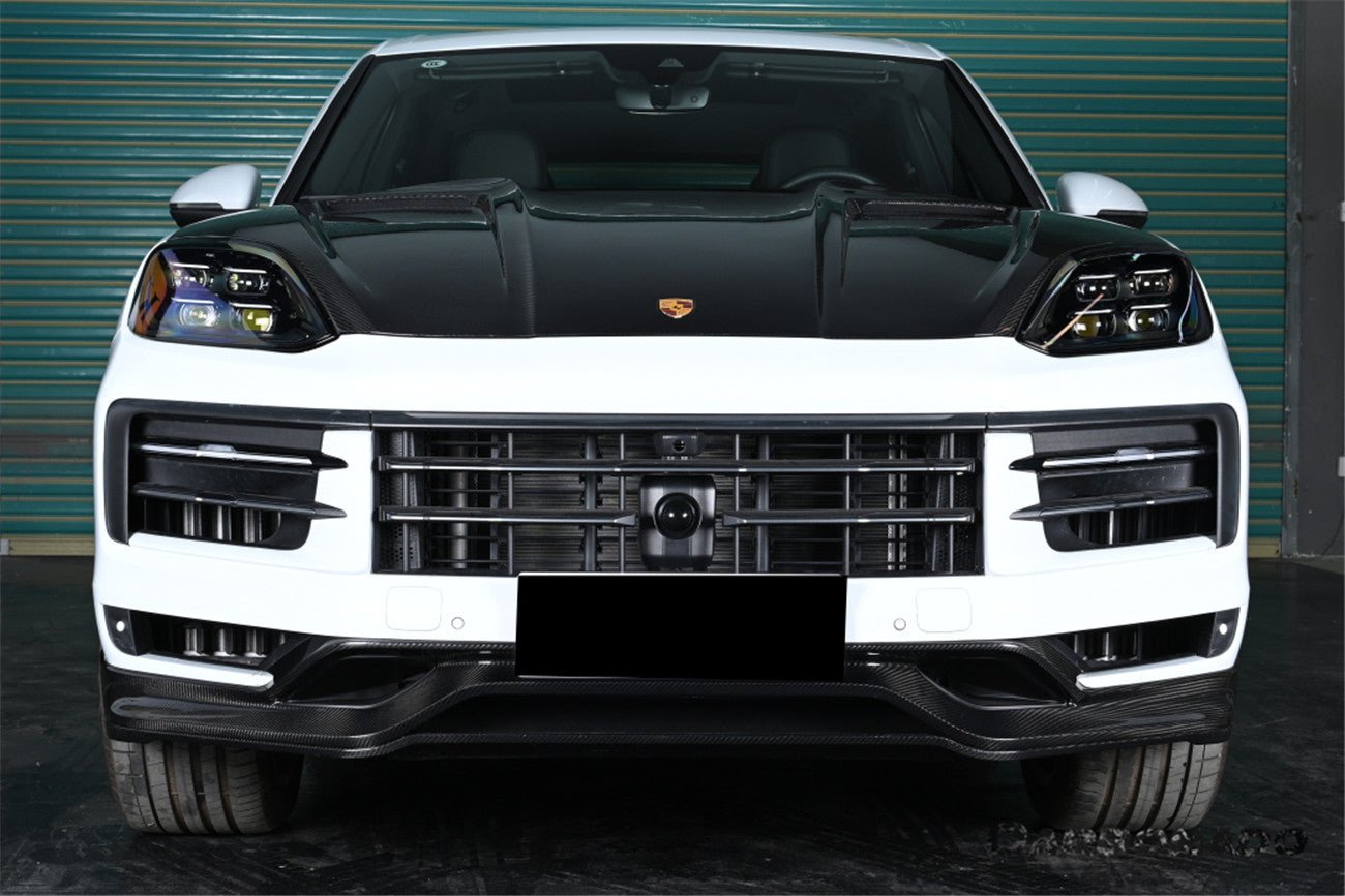 2024-2025 Porsche 9Y0.2 Cayenne S & Coupe & E-Hybrid KT Style Dry Carbon Fiber Hood - Carbonado