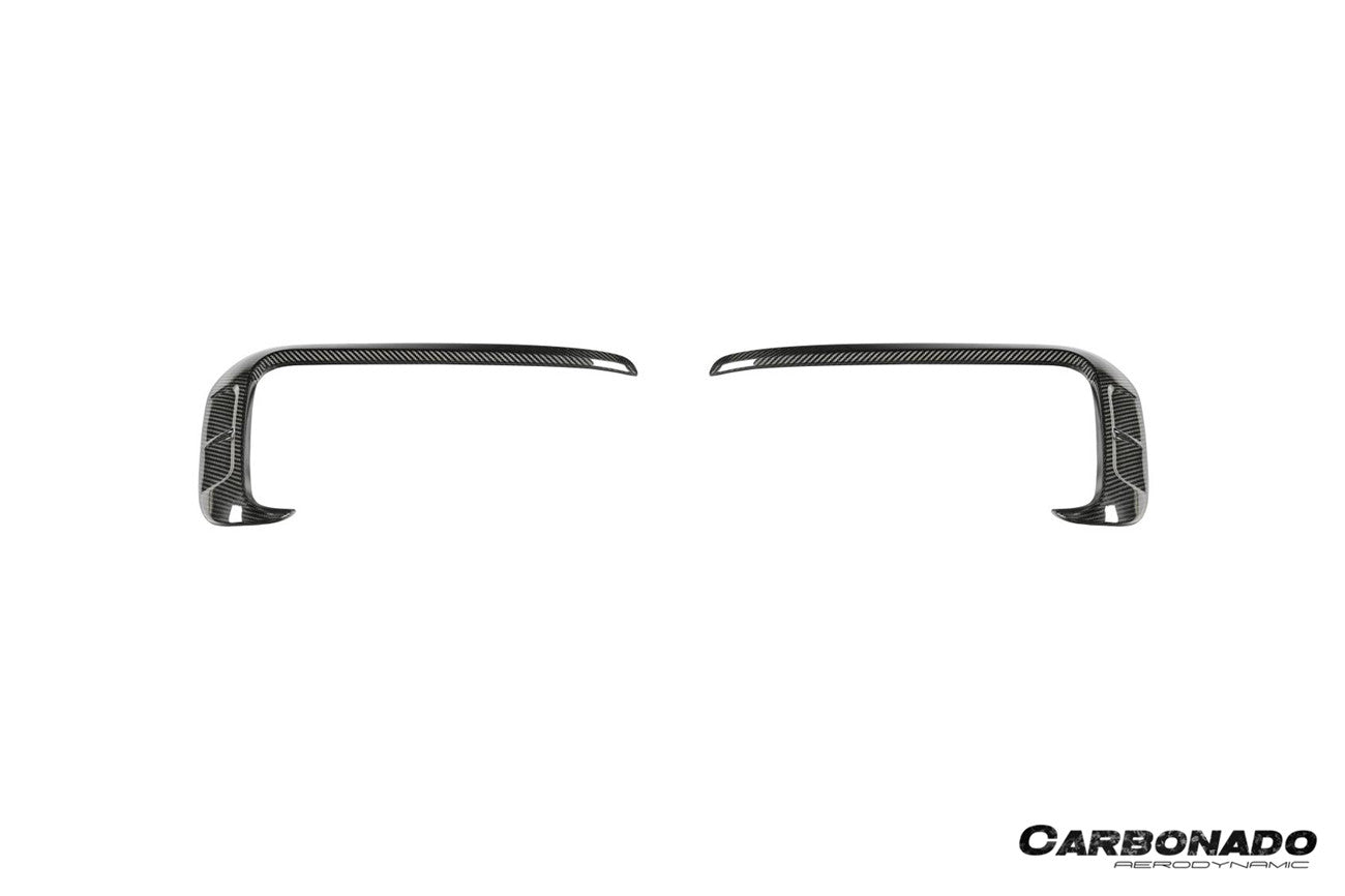 Porsche Cayenne 9Y3 MSY Style Dry Carbon Fiber Front Bumper Vent Trims 2023-2026