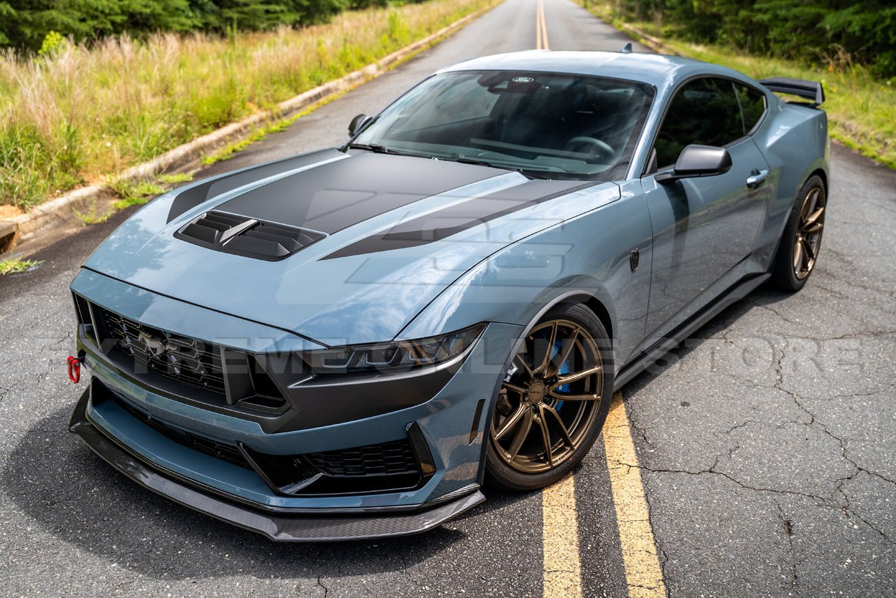Ford Mustang S650 Dark Horse Carbon Fiber Front Lip Splitter Handling Package 2024-Up