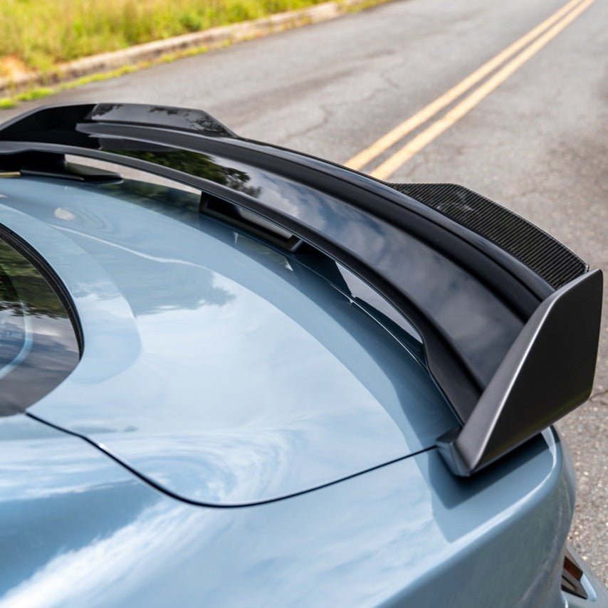 Ford Mustang S650 Dark Horse Performance Style Dry Carbon Fiber Rear Gurney Flap Spoiler 2024-Up